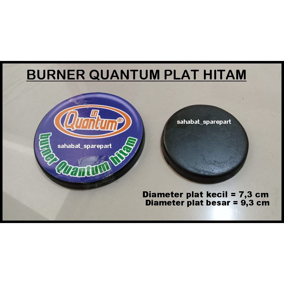 BURNER KOMPOR GAS QUANTUM PLAT HITAM ORIGINAL BAHAN TEBAL