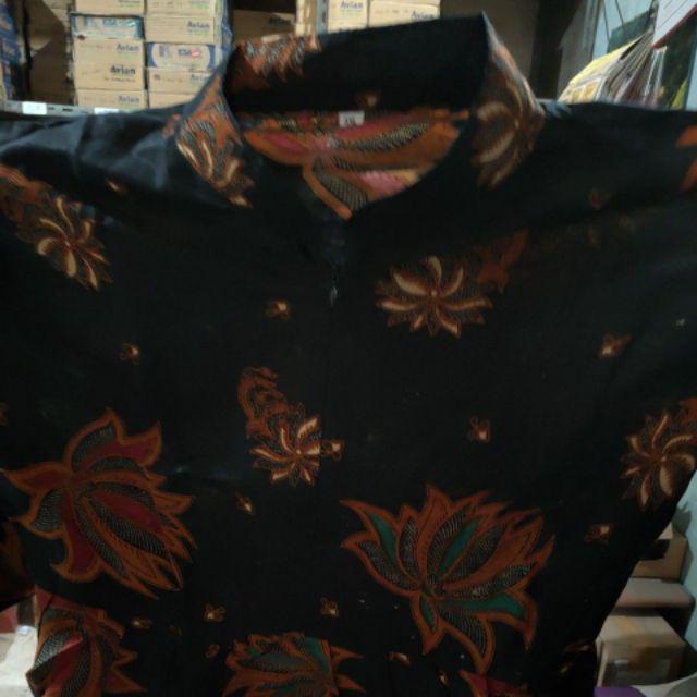 Batik Terlaris Gamis Batik Jumbo Manggar Padi Sekar Kupu Kobis ,gamis Standar,  Batik Solo Batik  ,