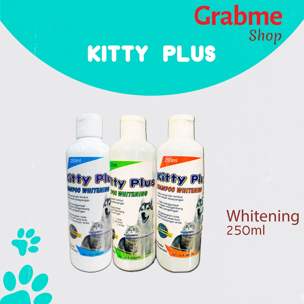 Shampoo Whitening untuk Kucing dan Anjing - KITTY PLUS