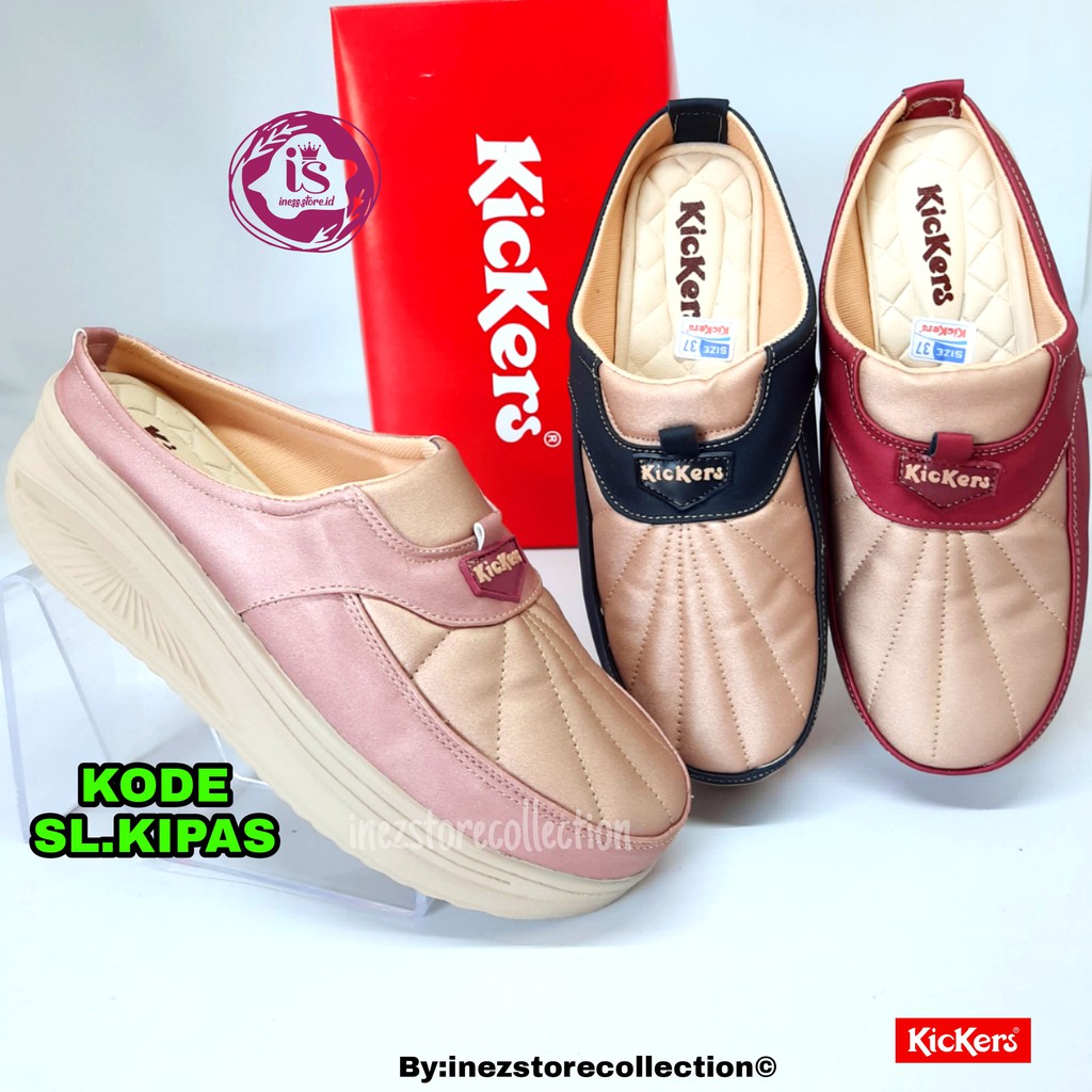 WEDGES SANDAL WANITA KICKERS TERLARIS KODE SL.KPAS MURAH GROSIR