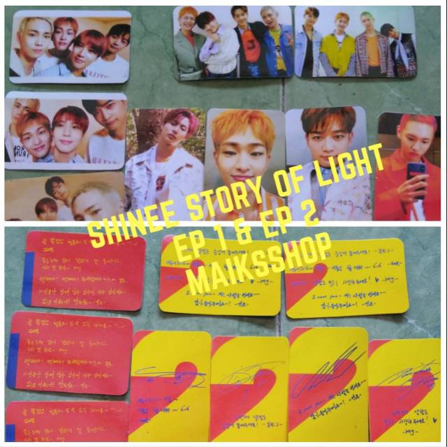 Shinee -Story Of Light Ep 1 - 3 Photocard Kpop