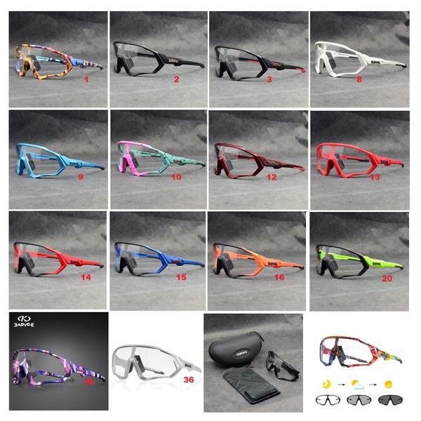 Kacamata KAPVOE PHOTOCROMIC lens PHOTOCHROMIC Sepeda Roadbike MTB Seli balap lipat xc kaca mata Pria