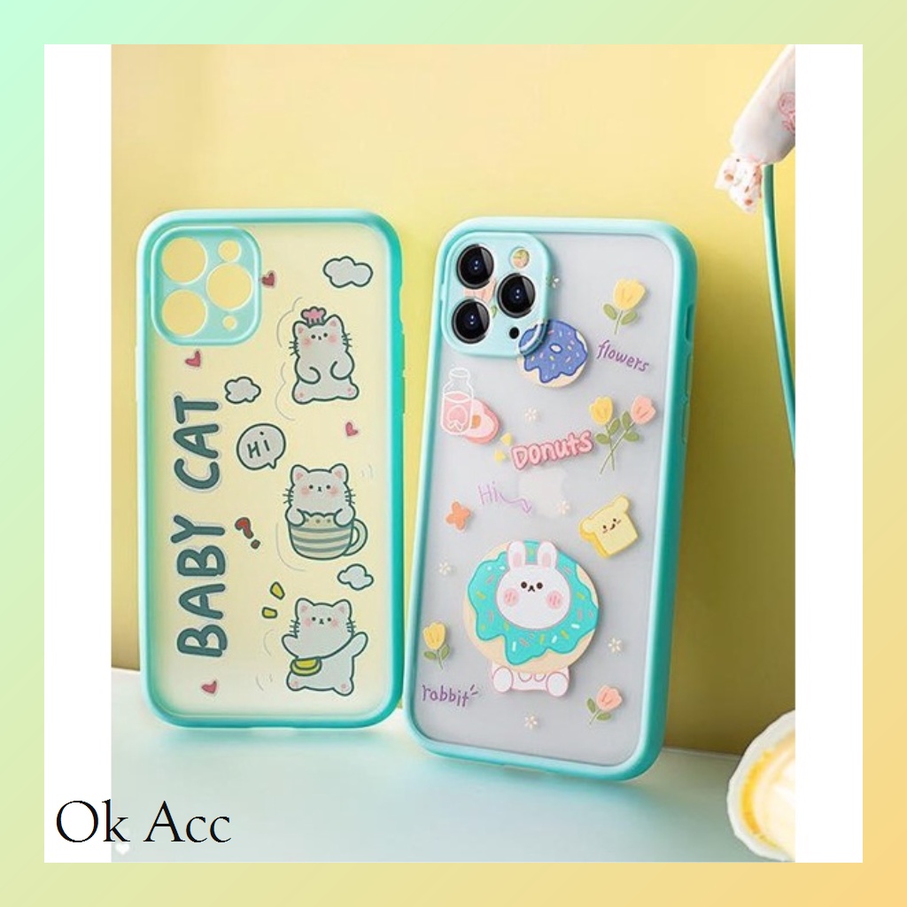 Softcase Kucing K POP Samsung A03s A20s A21s A32 5G A50 A50s A30s A51 A52 A72 J2 Prime