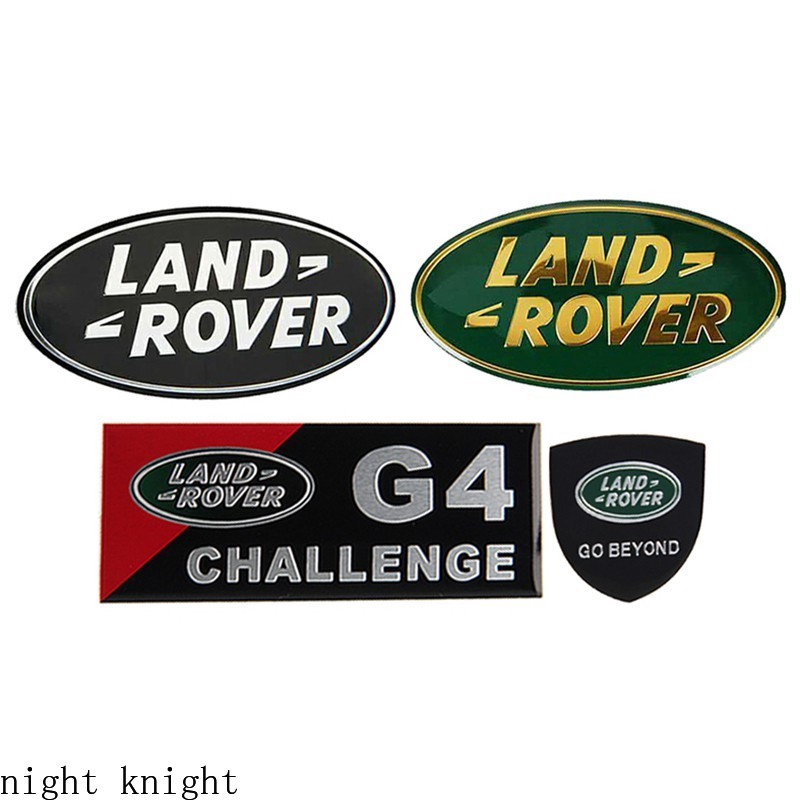 Stiker Emblem Logo Night Knight 3d Bahan Metal Untuk Bagasi Belakang Land Rover Range Rover Freelander