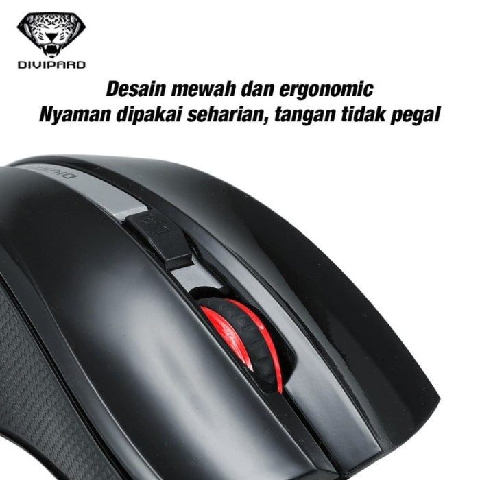 Wireless  Mouse Divipard X8 Mouse 2400DPI Silent Mode