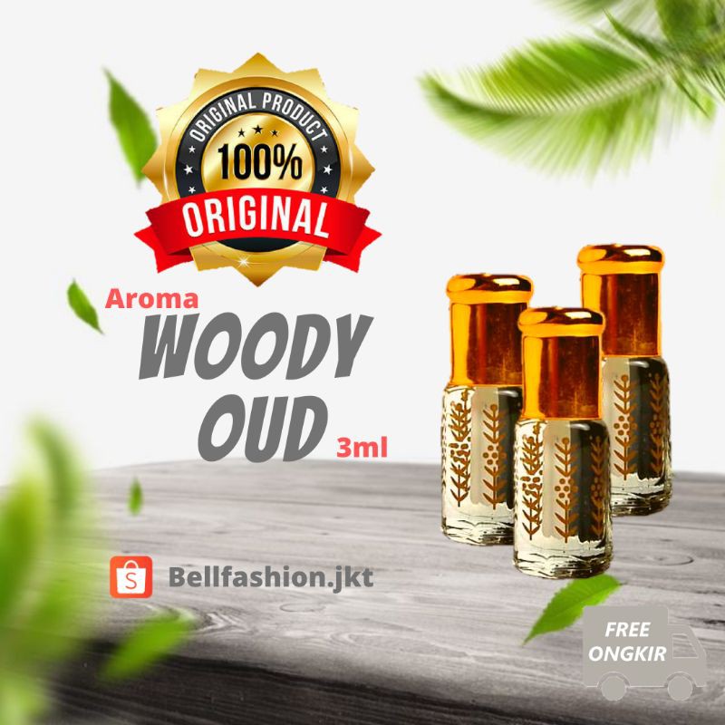 Woody Oud / Kayu Gaharu Parfum Sholat 3ml