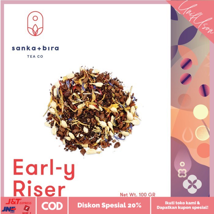 

⭐COD⭐ Teh Sanka+Bira Tea Co Earl-y Riser 24 Tea Bags | Black Tea