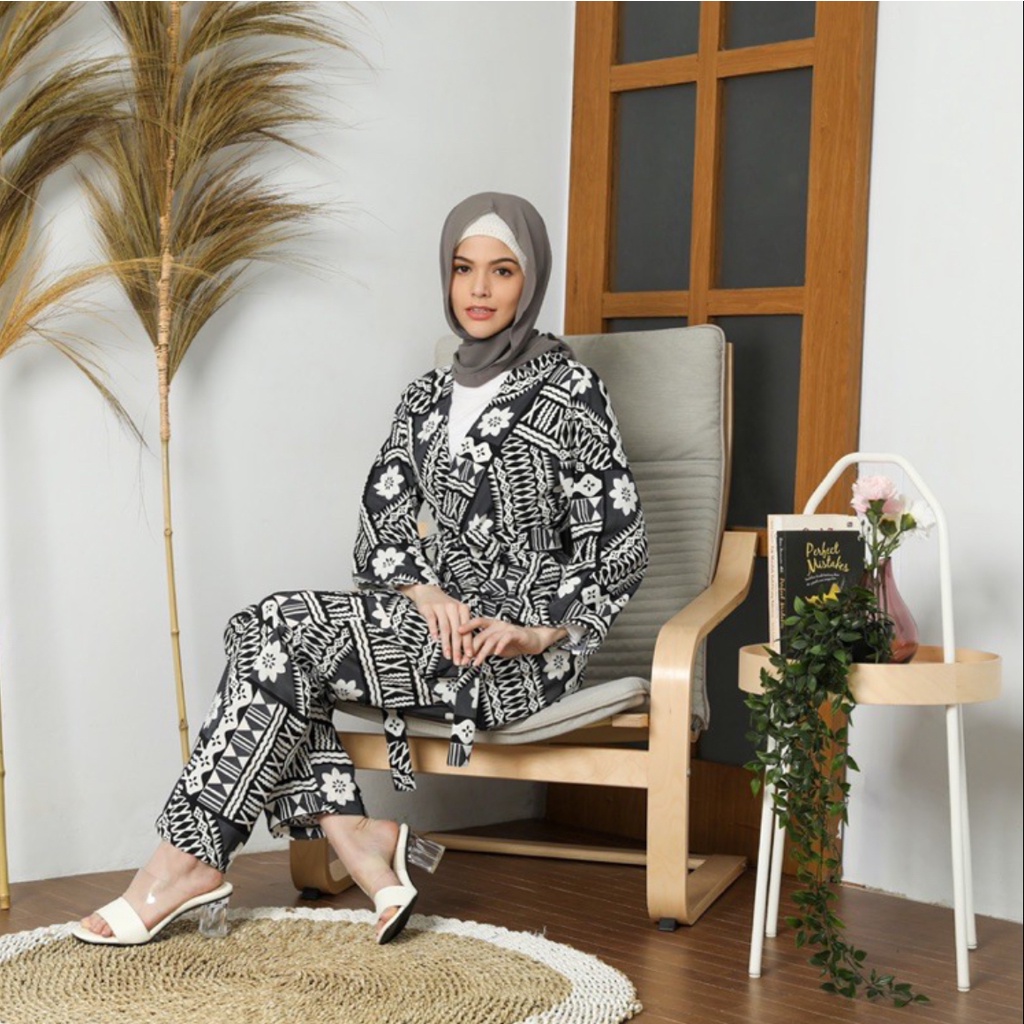 CUCI GUDANG!! OUTER &amp; KULOT SET / PIYAMA HANGOUT / ONE SET MOTIF / HOMEY SET