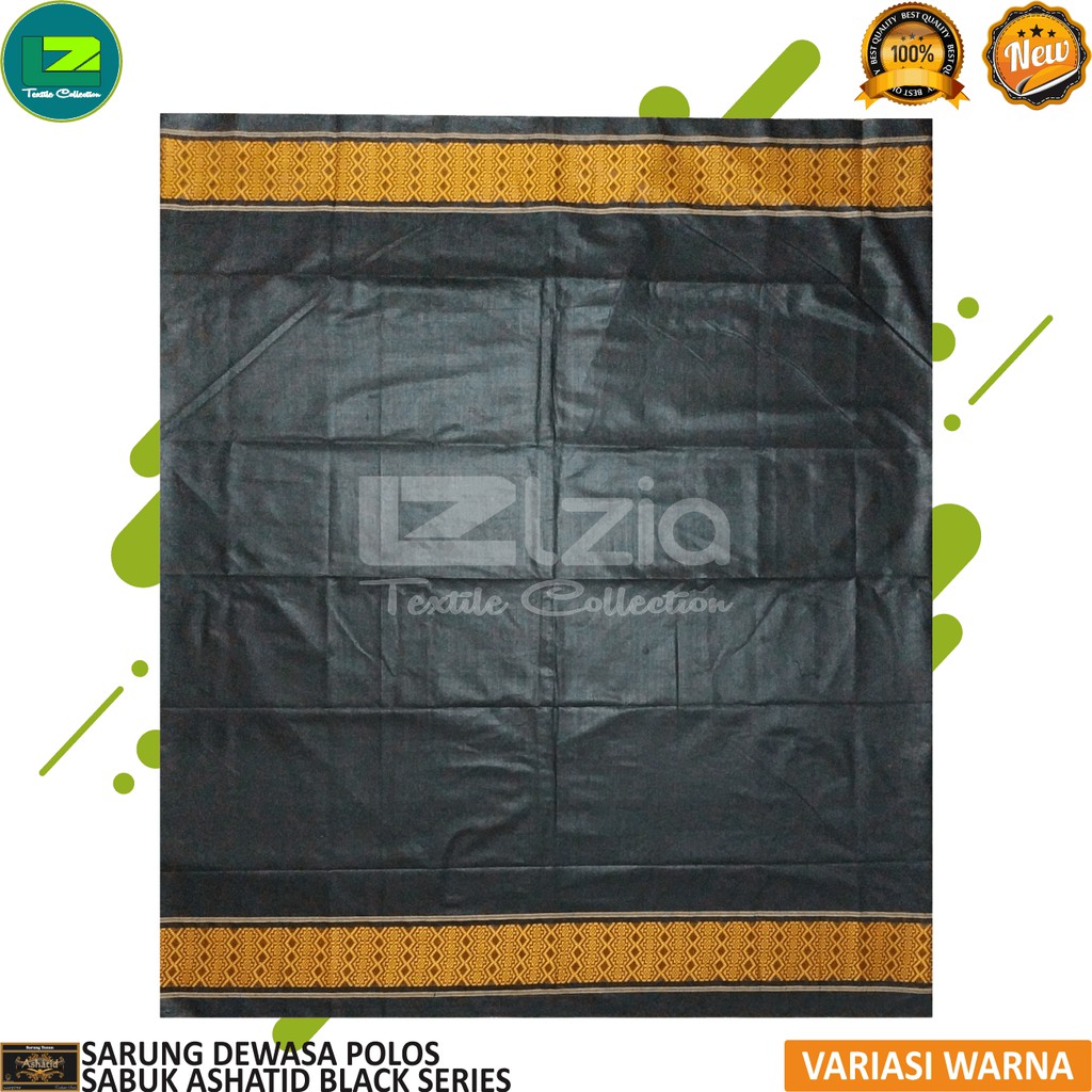 SARUNG TENUN DOBBY SABUK ANAK &amp; DEWASA POLOS MOTIF SABUK DONGGALA BLACK SERIES