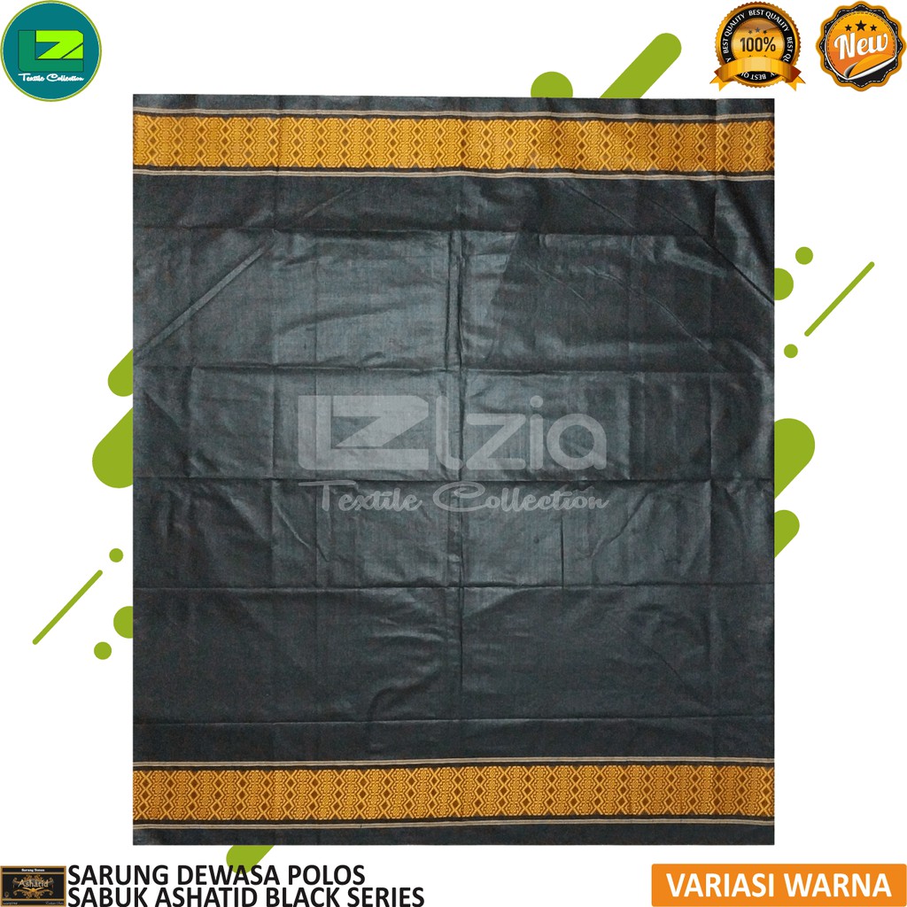 SARUNG TENUN DOBBY SABUK ANAK &amp; DEWASA POLOS MOTIF SABUK DONGGALA BLACK SERIES