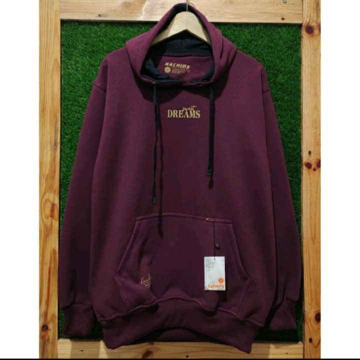 Sweater Hudie Pria Oversize Bigsize Hoodie Kachios Bahan Cotton Flece Tebal Premium Brand Lokal Distro Bandung