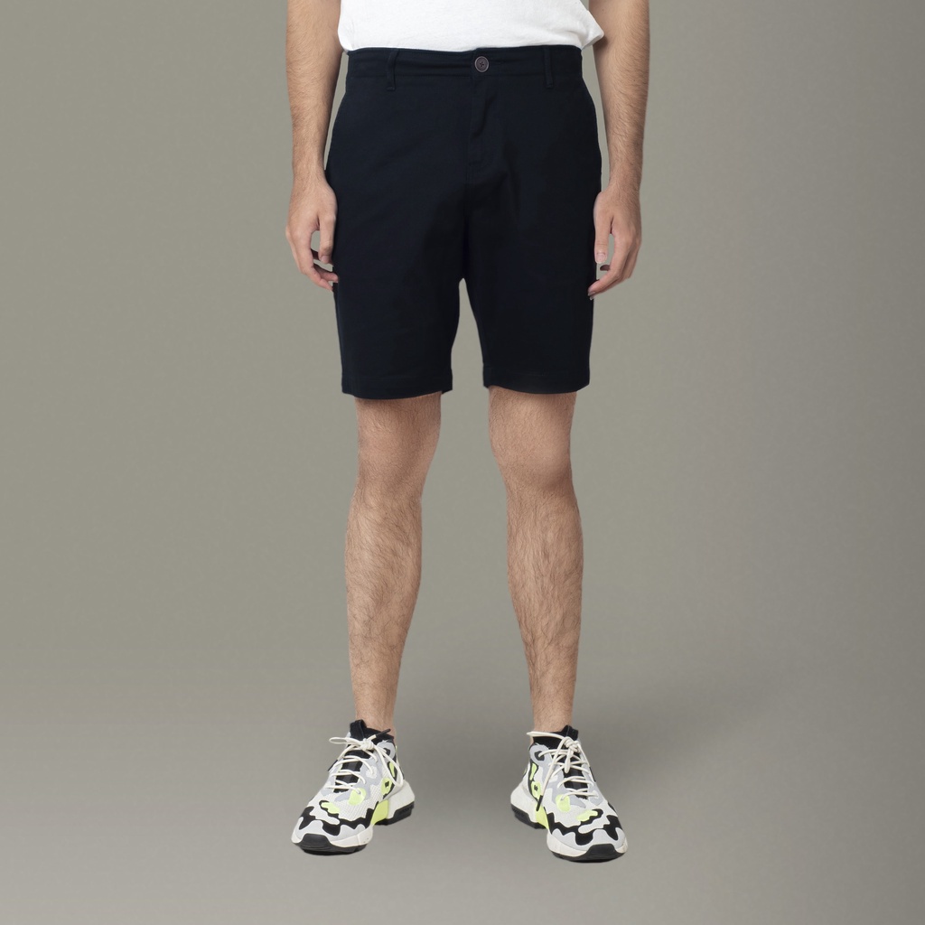 BENHILL Celana Pendek Chino Bermuda Katun Stretch Navy 110-111-323
