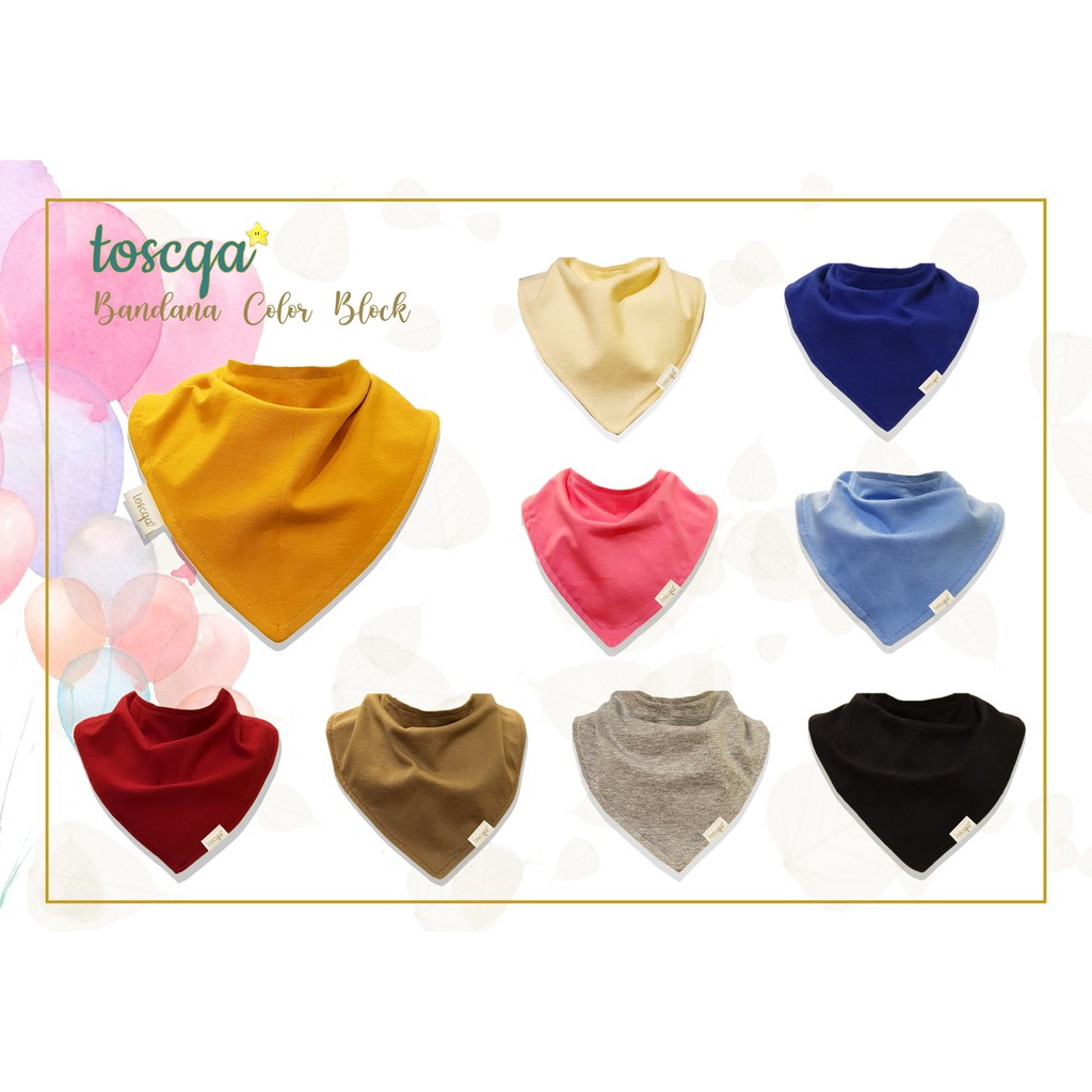 Bandana Bibs polos / Slabber | Shopee Indonesia