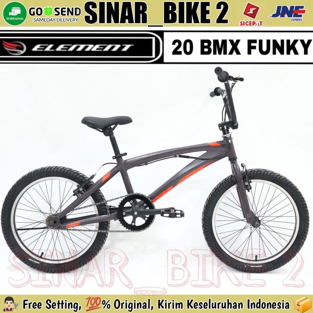 Sepeda Anak Laki 20 Inch Bmx Element Funky Alloy Stang Rotor Garansi