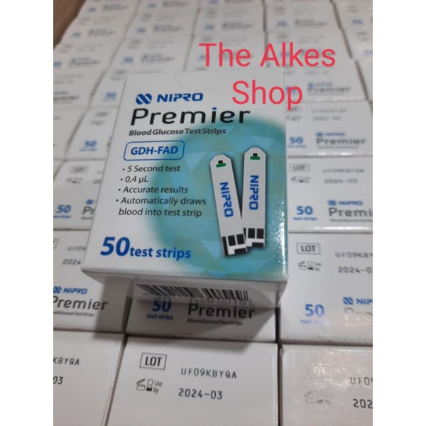 Nipro premier glucose test strip 50's