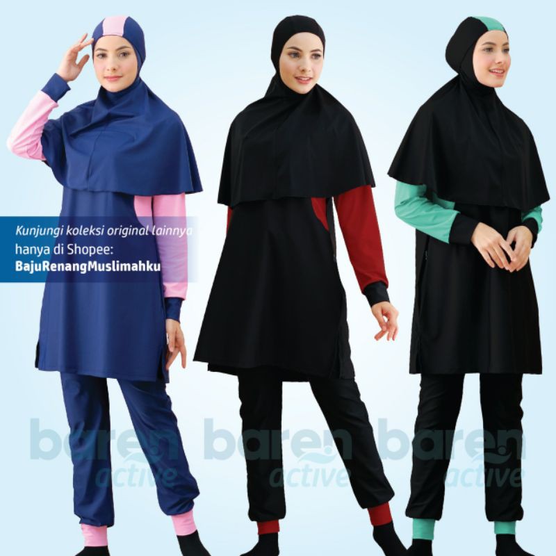 Baju Renang Muslimah Wanita Dewasa Jumbo Sulbi Syameela Sporty Syari Busui