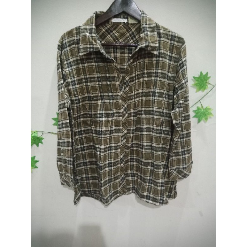 Il Suffit kemeja flanel wanita #Preloved