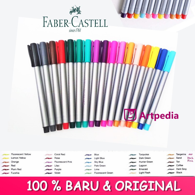 

Faber Castell Fine Liner | Fineliner Drawing Pen Marker Satuan Part 1