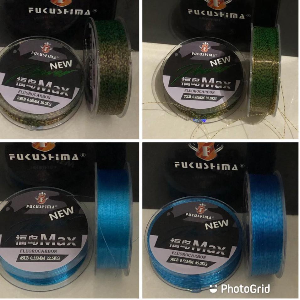 [DTW✺] ∞ Senar Pancing Fluorocarbon Fukushima New Power Max Panjang 100m ↕→ (Terbaru)