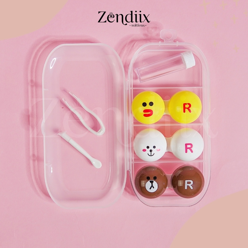 Tempat Softlens Lenscase 3in1 KARAKTER LUCU CUTE