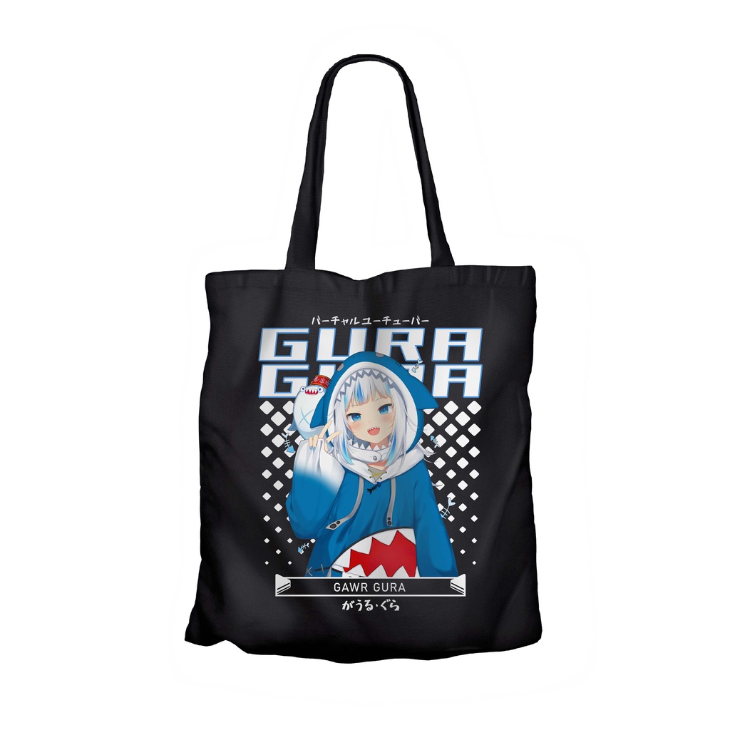 Tote bag infinite anime vtuber GAWR GURA - HOLOLIVE EN material canvas