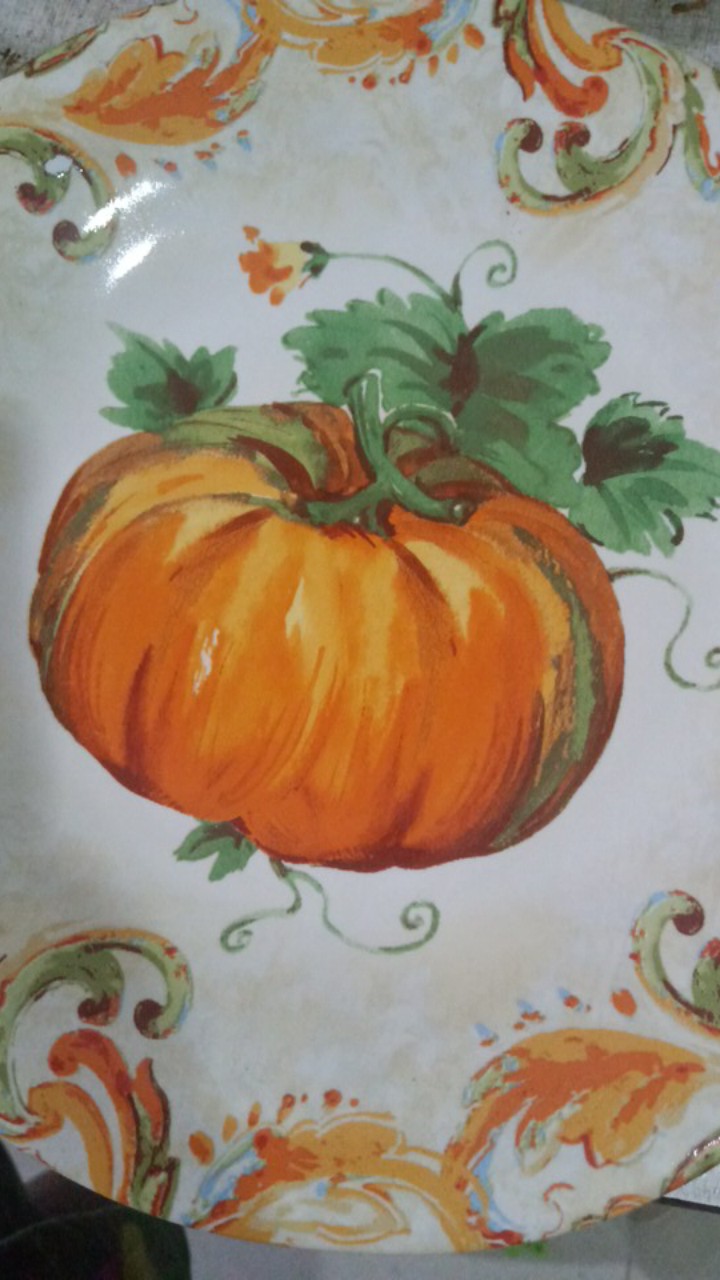 Salad Plate Bulat - Sango - Pumkin