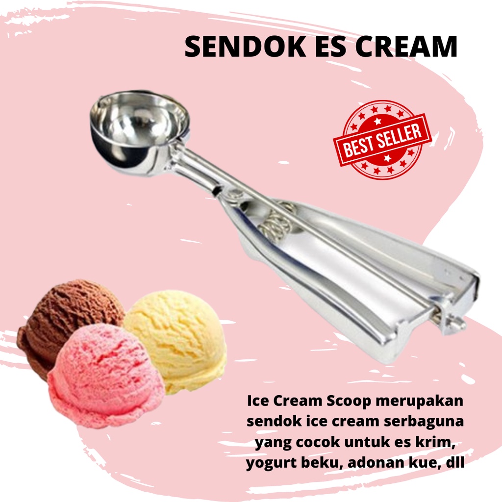 (DL) Scoop Ice Cream / sendok ice cream Serbaguna