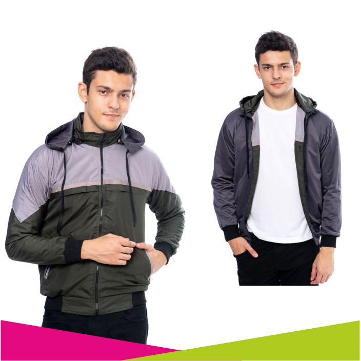 JAKET PRIA BOLAK BALIK JAKET OUTDOOR PRIA JAKET PARKA PRIA HEYLOOK SS135