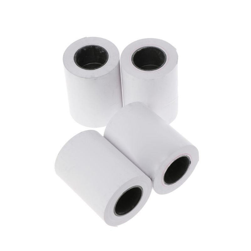 Btsg 4roll 57x50mm Thermal Paper Roll Kertas Kwitansi BPA-Free Cocok Printer Thermal