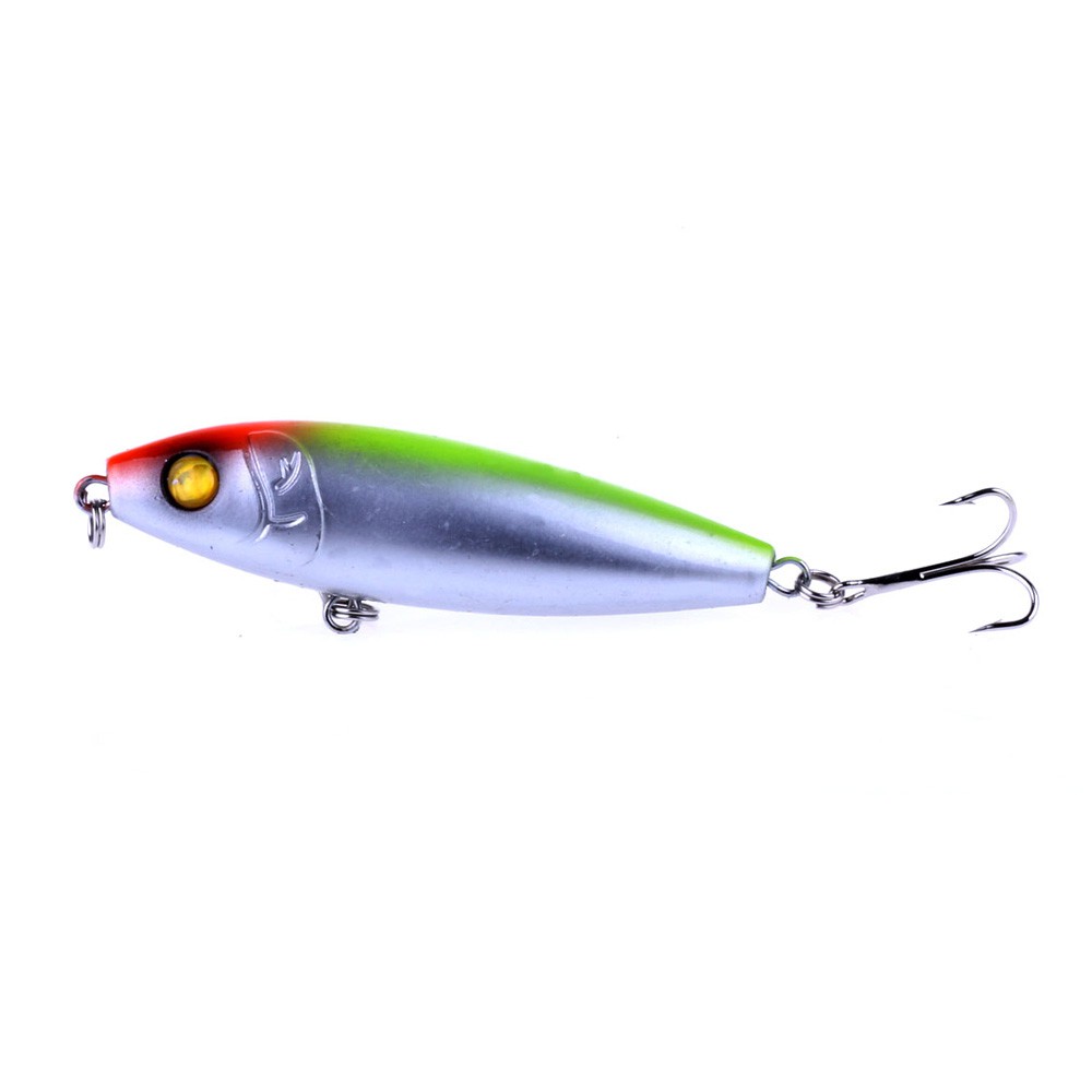 HENGJIA 1pc 8cm/12g Pencil Minnow Umpan Pancing Hard Plastic Fishing Lure Ikan Bass Kali Bait Tackle