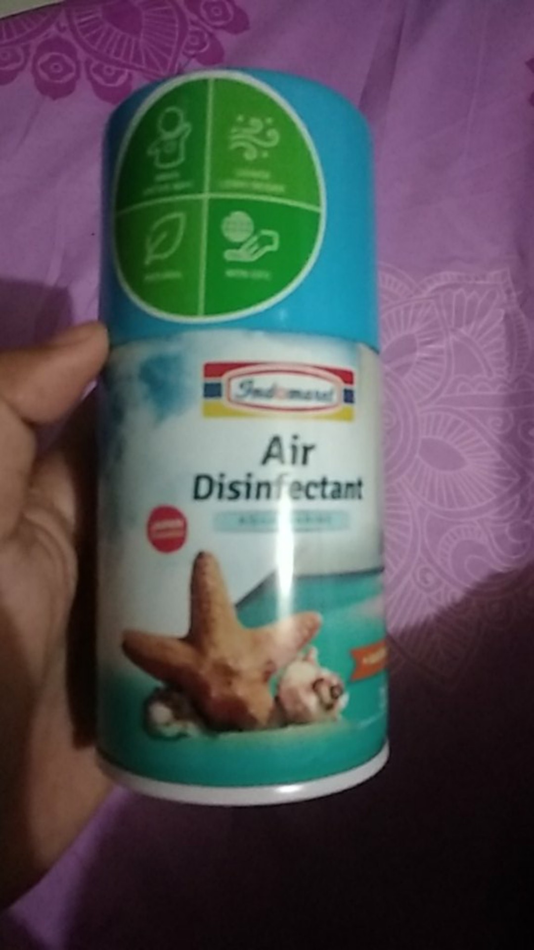 Indomaret Air Disinfectant Spray Disinfektan 225ml Lavender Aqua Marine Original Pengganti Ikyusan