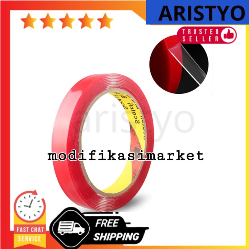 

PEREKAT 3M DOUBLE TAPE 3M CLEAR TRANSPARANT BENING 2.5CM PANJANG 4.5M BERKUALITAS