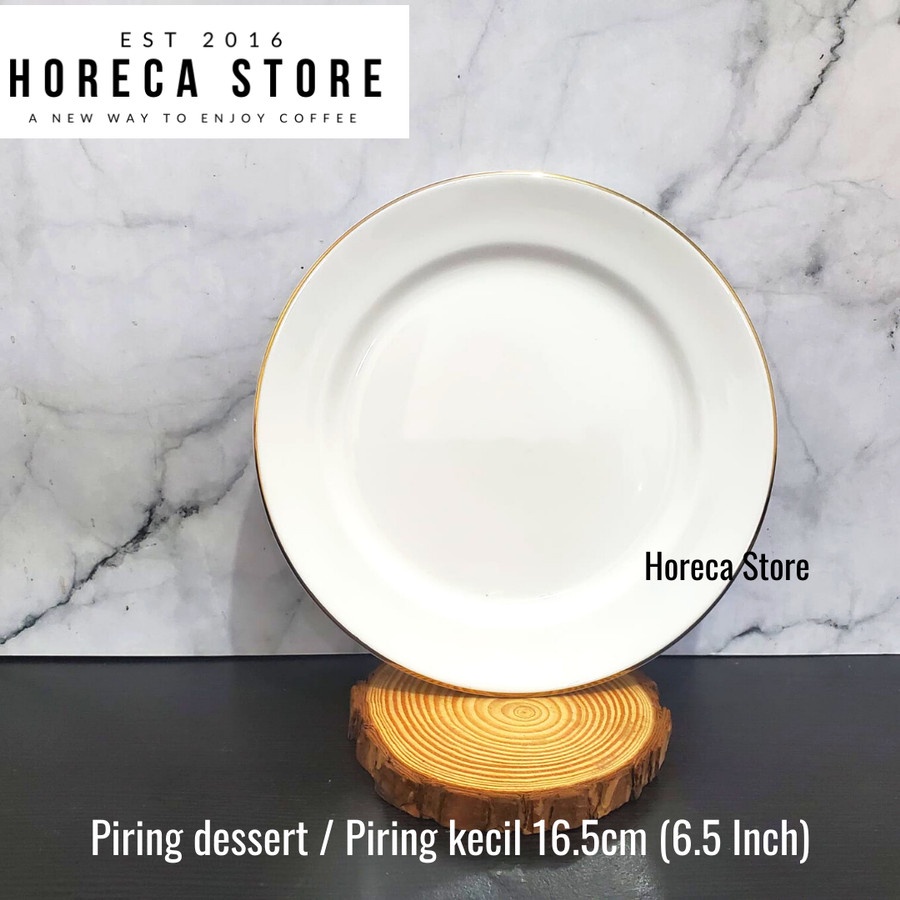 Piring Dessert Plate keramik 6.5 inch - Piring keramik kecil