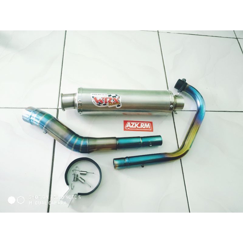 Knalpot WRX Header Twotone bluemoon CB150R - VIXION - CBR150R - SATRIA FU