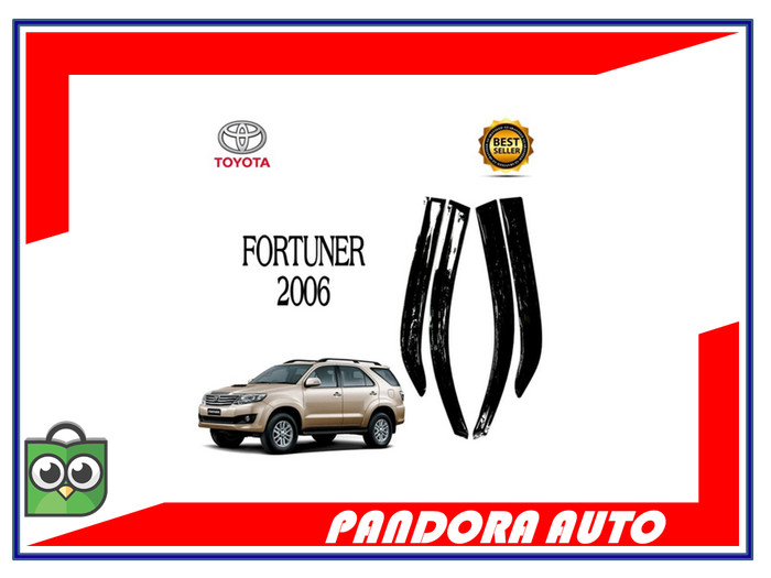 TALANG AIR MOBIL TOYOTA FORTUNER 2006 MODEL SLIM AKRILIK HITAM