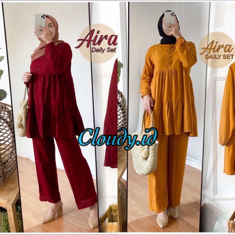 AIRA SET DAILY - BAJU WANITA - BUSUI FRIENDLY