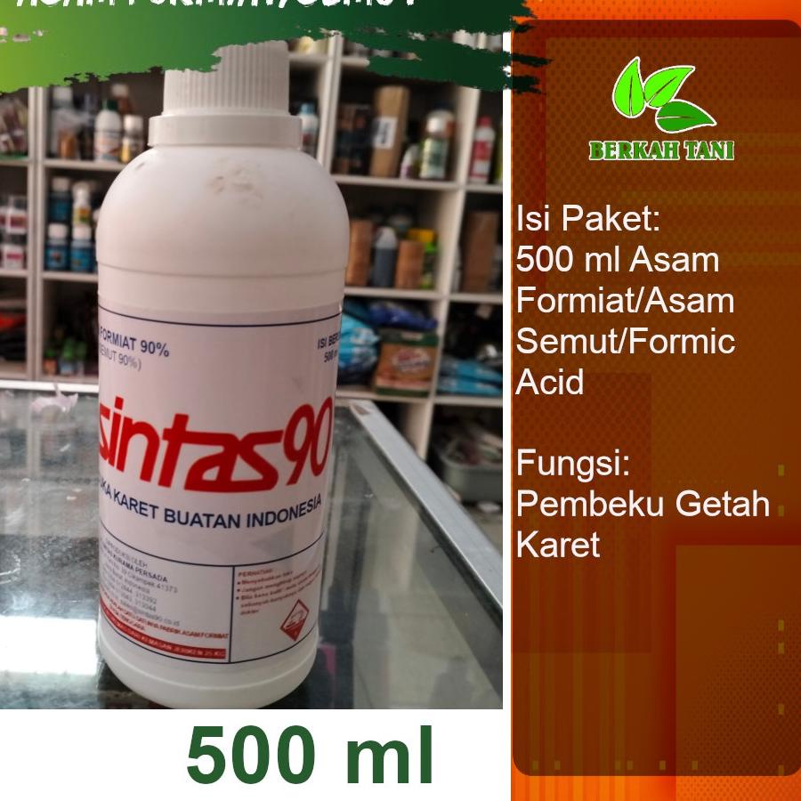 Hot - Pembeku Getah Karet Asam Semut POHON KARET Formic Acid 90% 500 Gram Sintas 90