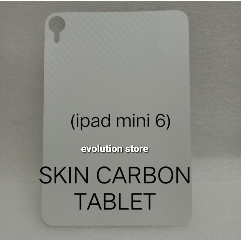 ipad Mini 6 skin carbon anti gores belakang karbon