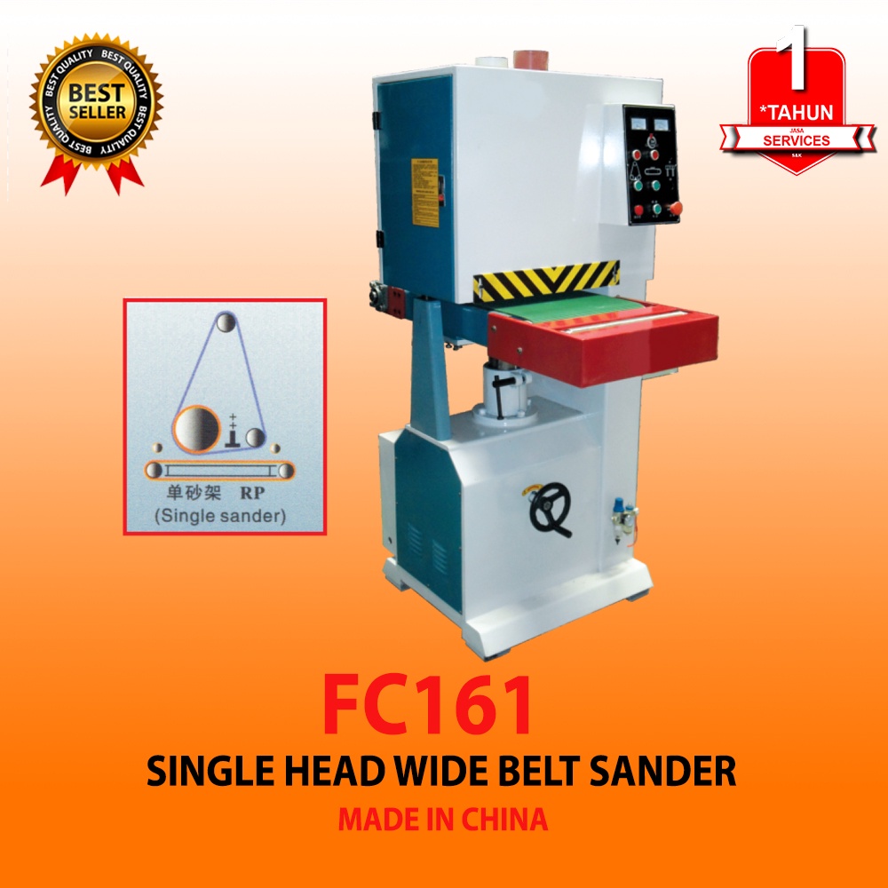 Mesin Amplas Kayu Single Head Wide Belt Sander AKS - FC161