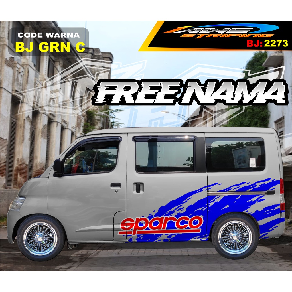 VARIASI STICKER MOBIL GRANMAX / VARIASI STIKER MOBIL LUXIO / STICKER DECAL BODY SAMPING MOBIL AVANZA XENIA / STIKER MOBIL