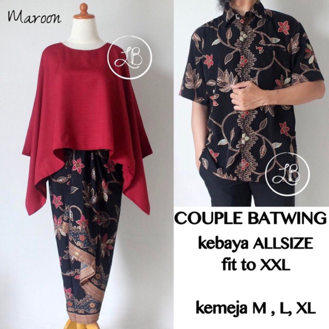 KEBAYA COUPLE BATWING / KEBAYA COUPLE / KUTUBARU