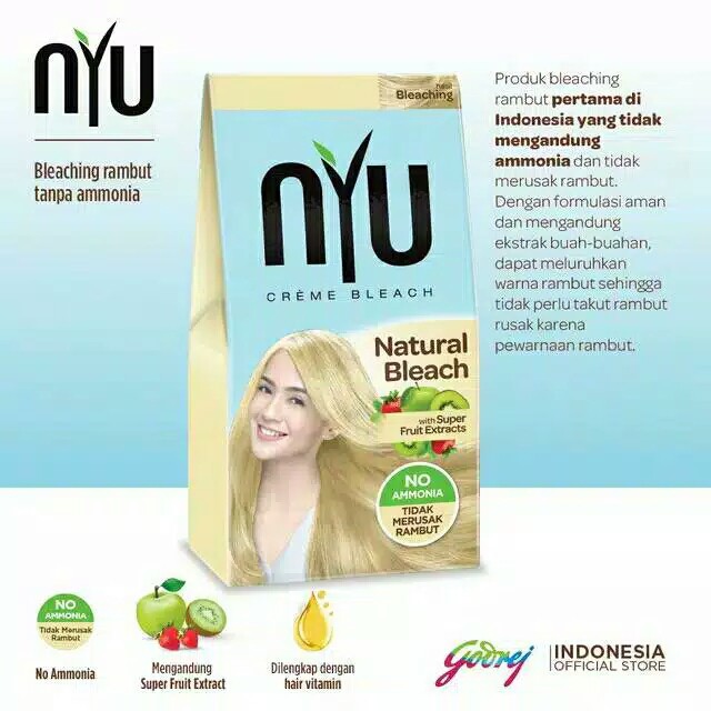 NYU BLEACHING TIDAK MERUSAK RAMBUT