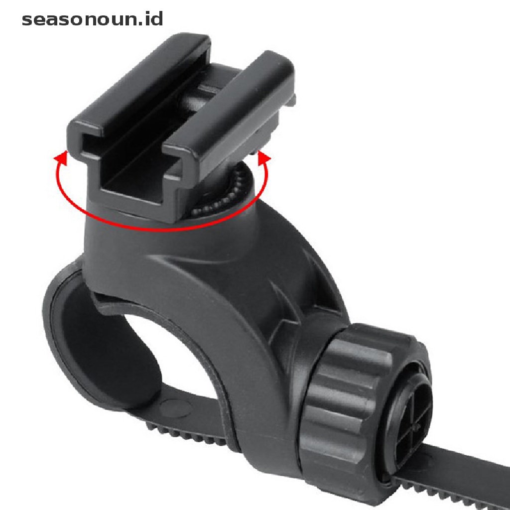 (seasonoun) Bracket Adapter Mount Holder Lampu Depan Sepeda