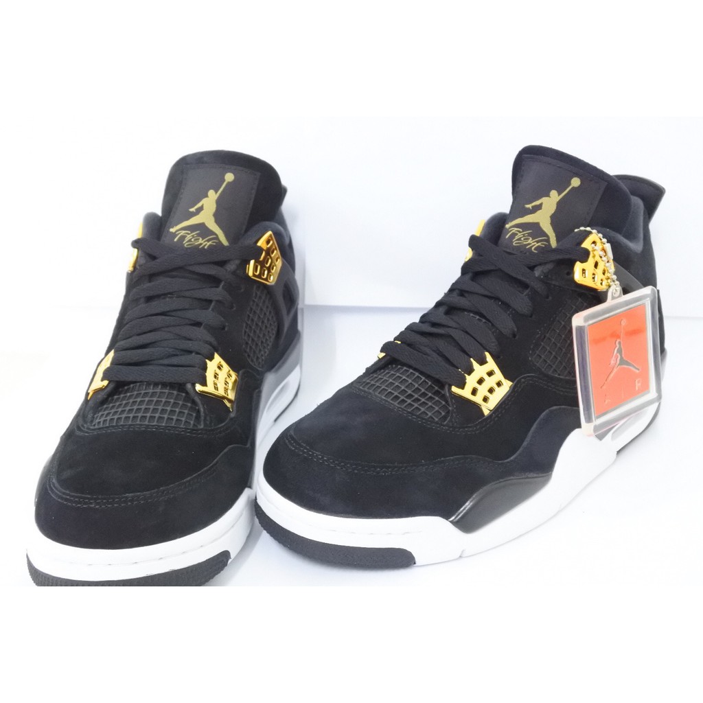 Nike Air Jordan 4 Royalty Black Gold