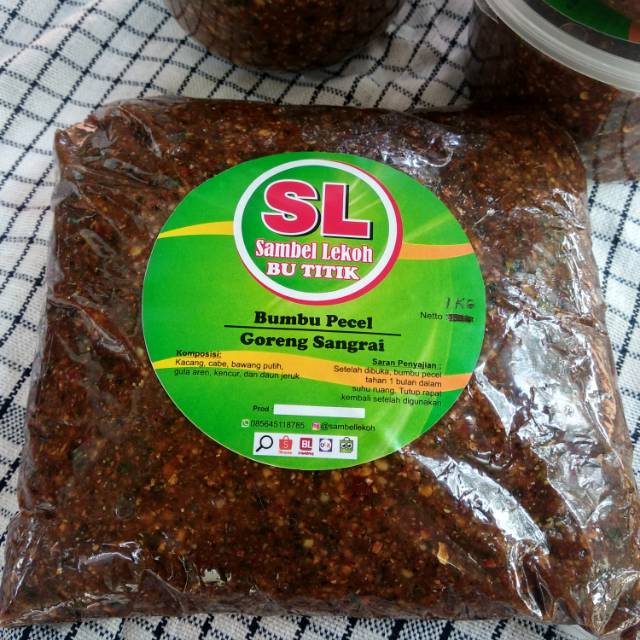 

1 KG Bumbu Pecel Sangrai Sambel Lekoh Bu Titik