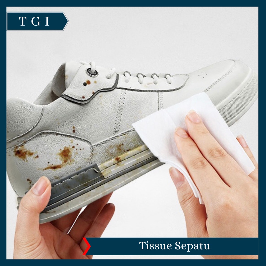 TGI - TISSUE SEPATU SHOES WIPES PEMBERSIH WIPES ISI 12 LEMBAR