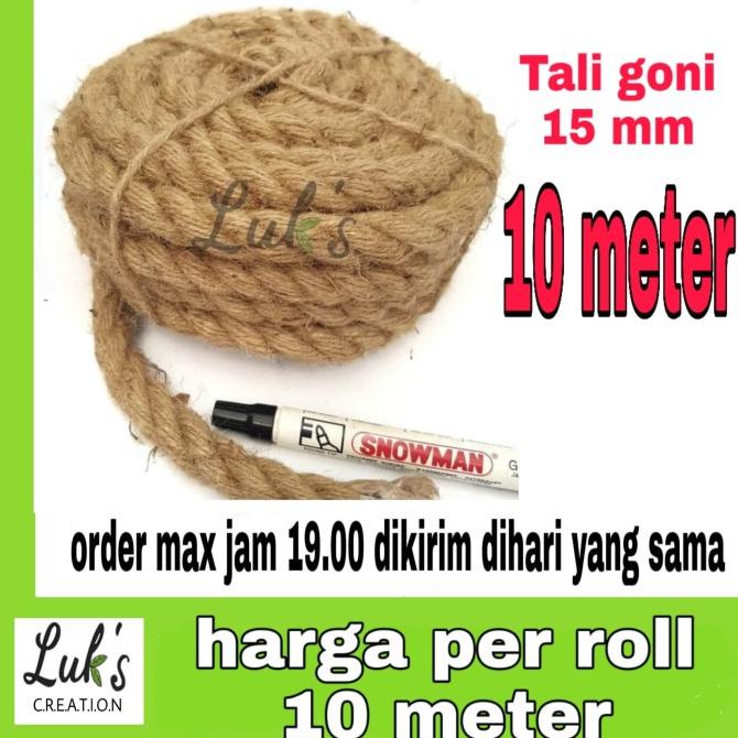 &<&<&<&] Tali goni besar 15 mm kiloan - tambang - tampar goni 10 meter