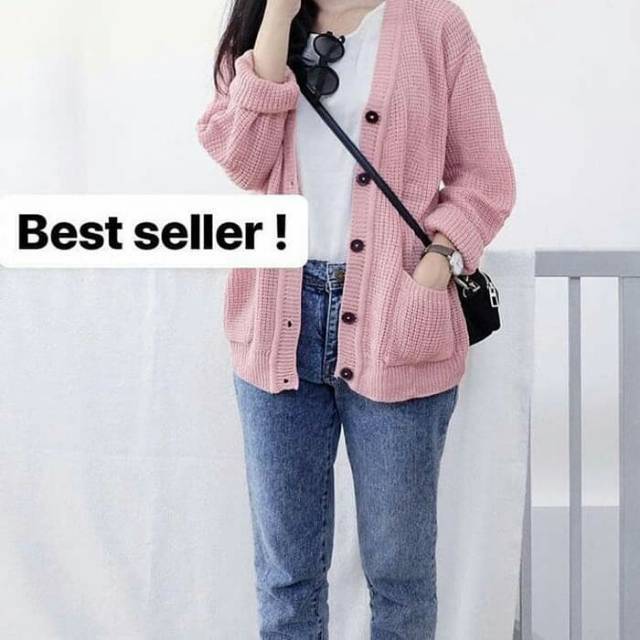 Cardigan Rajut WanitaTerbaru | MERISSA OUTER Rajut