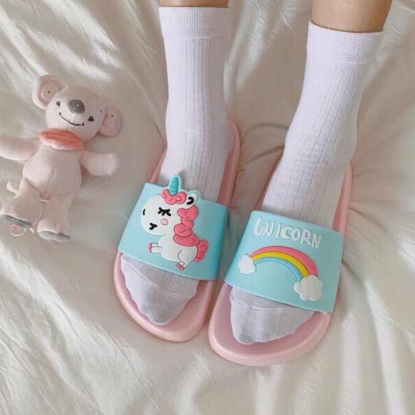 Top Produk ho SANDAL UNICORN RAINBOW Sandal selop karet Top Produk ho SANDAL UNICORN RAINBOW Sandal selop karet