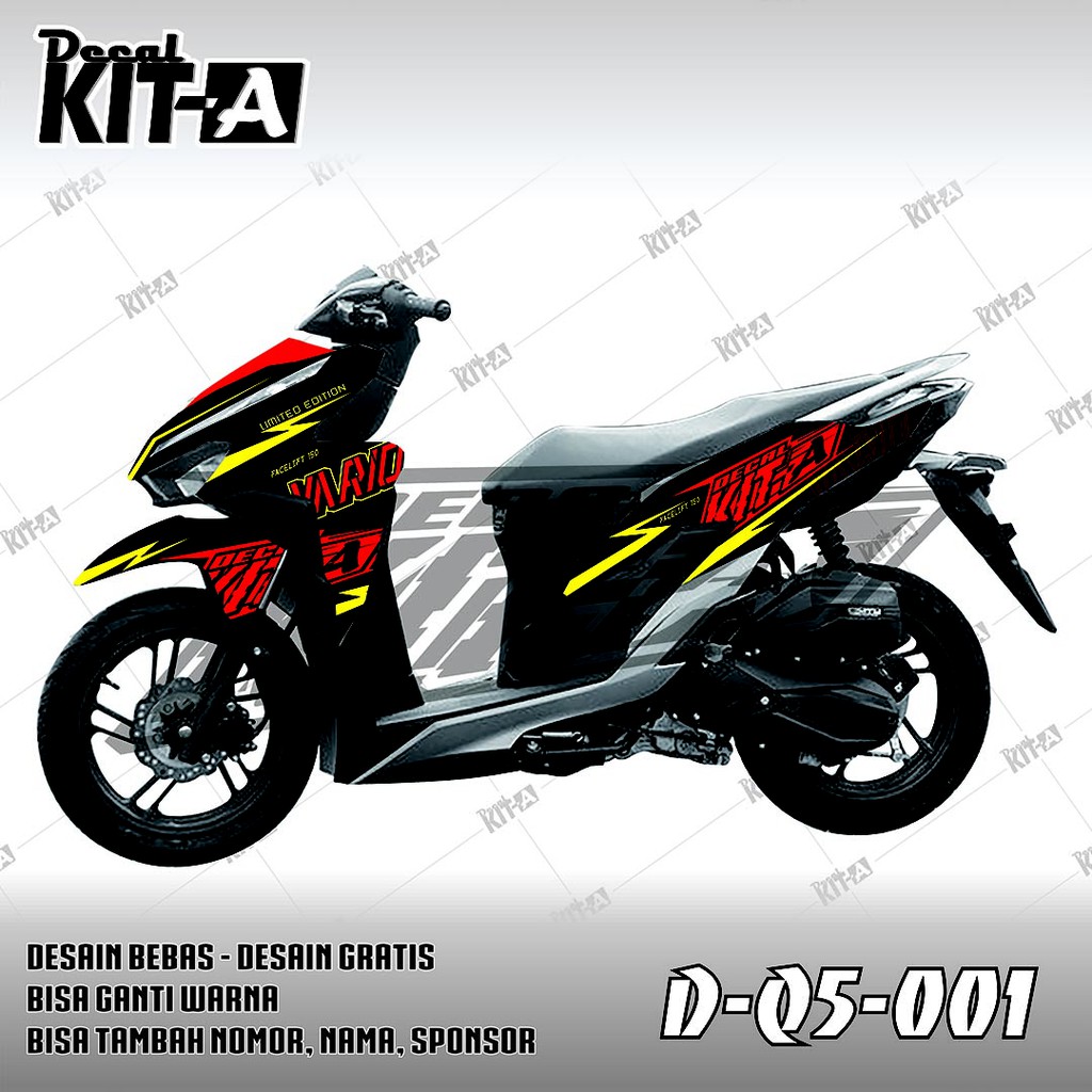 Decal Stiker Motor Vario 150 125 Minimalis Dekal Sticker Striping